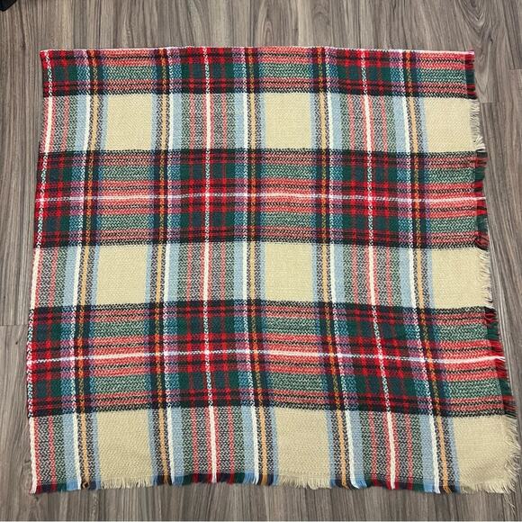 ModCloth Oversized Tartan Plaid Scarf 56x112” - Picture 1 of 8